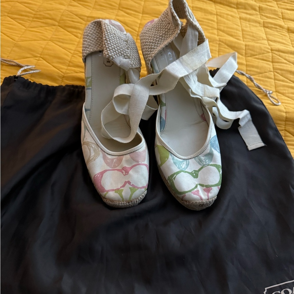 Coach Multicolor Espadrille Mules